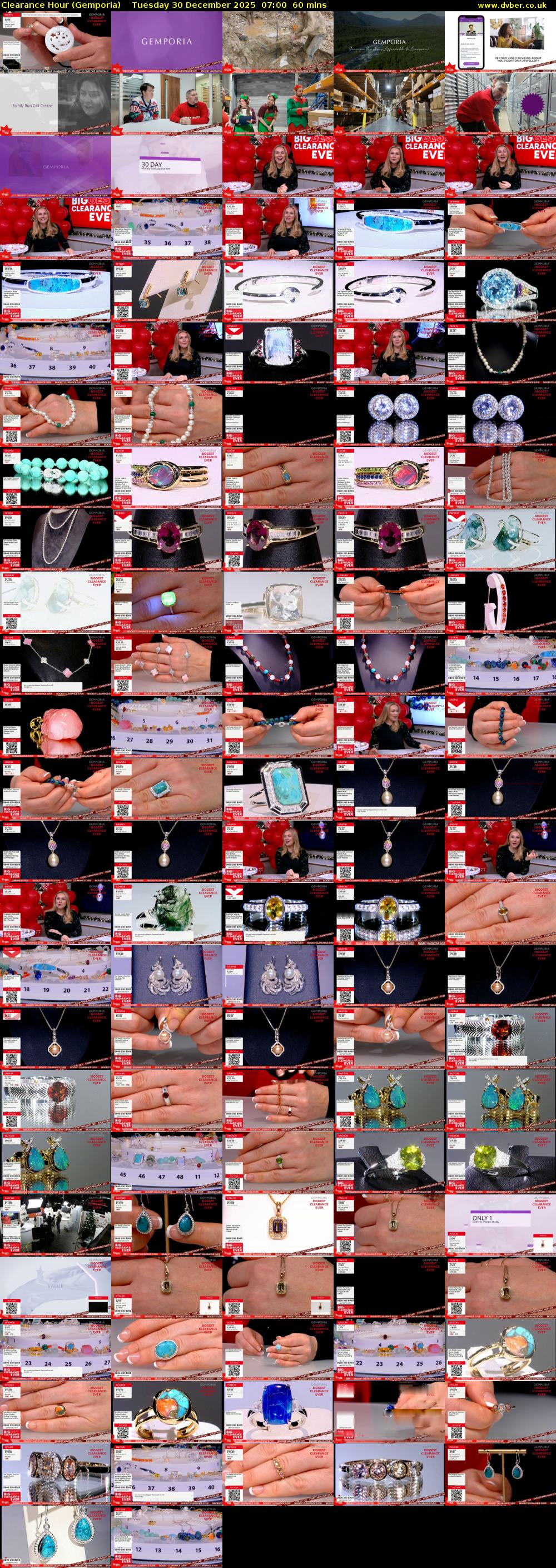Clearance Hour (Gemporia) Tuesday 30 December 2025 07:00 - 08:00
