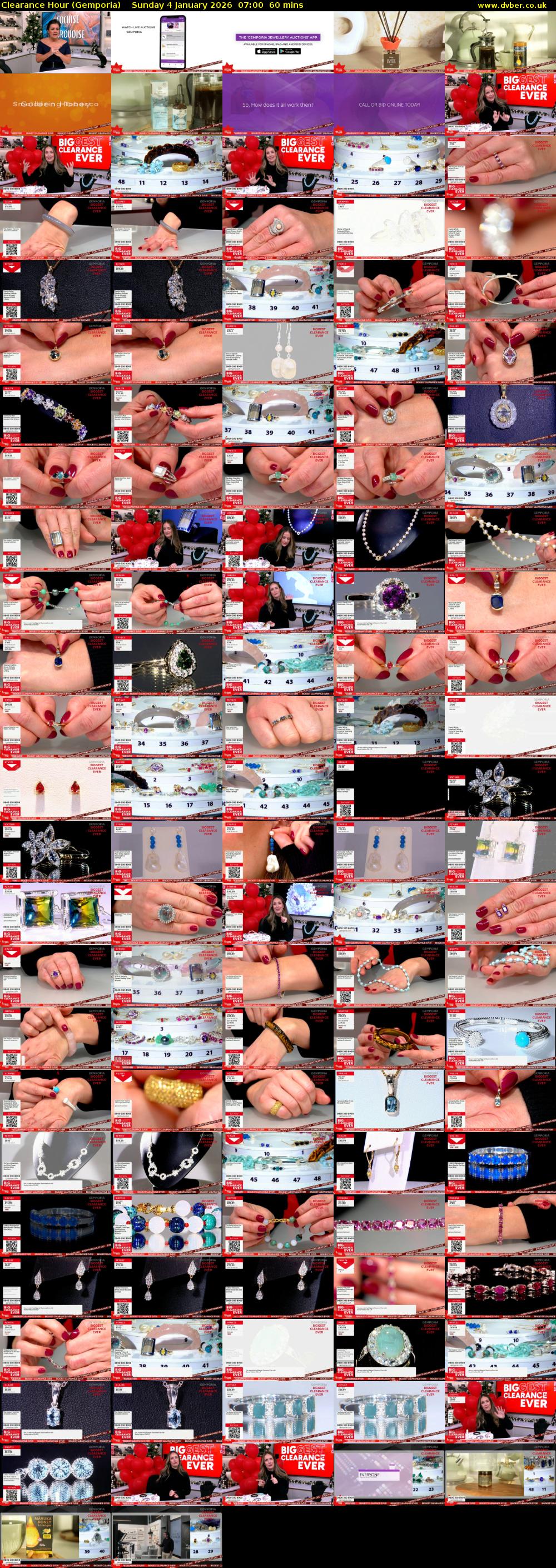 Clearance Hour (Gemporia) Sunday 4 January 2026 07:00 - 08:00