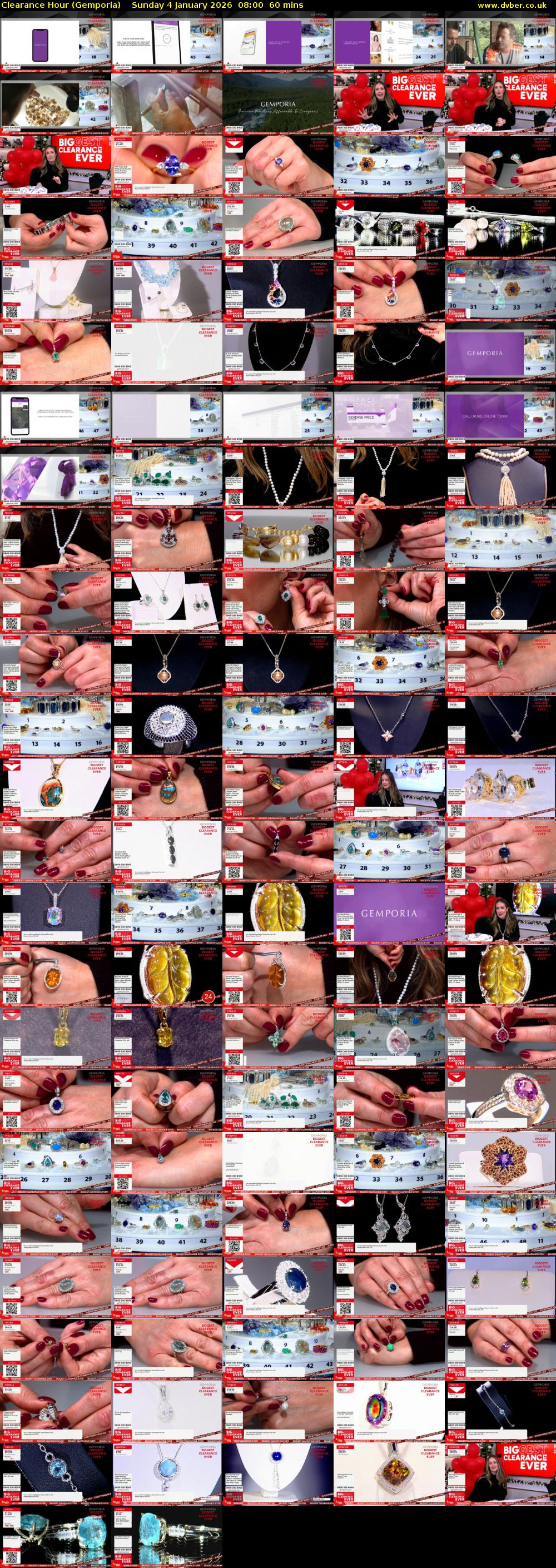 Clearance Hour (Gemporia) Sunday 4 January 2026 08:00 - 09:00