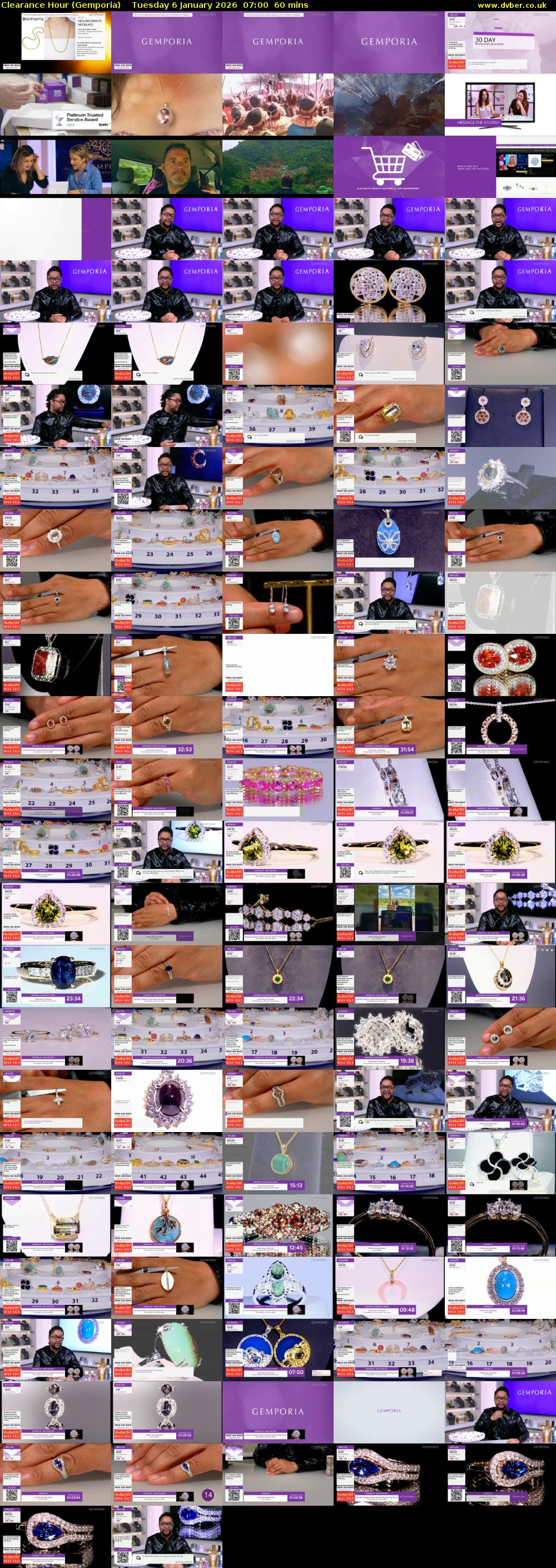 Clearance Hour (Gemporia) Tuesday 6 January 2026 07:00 - 08:00