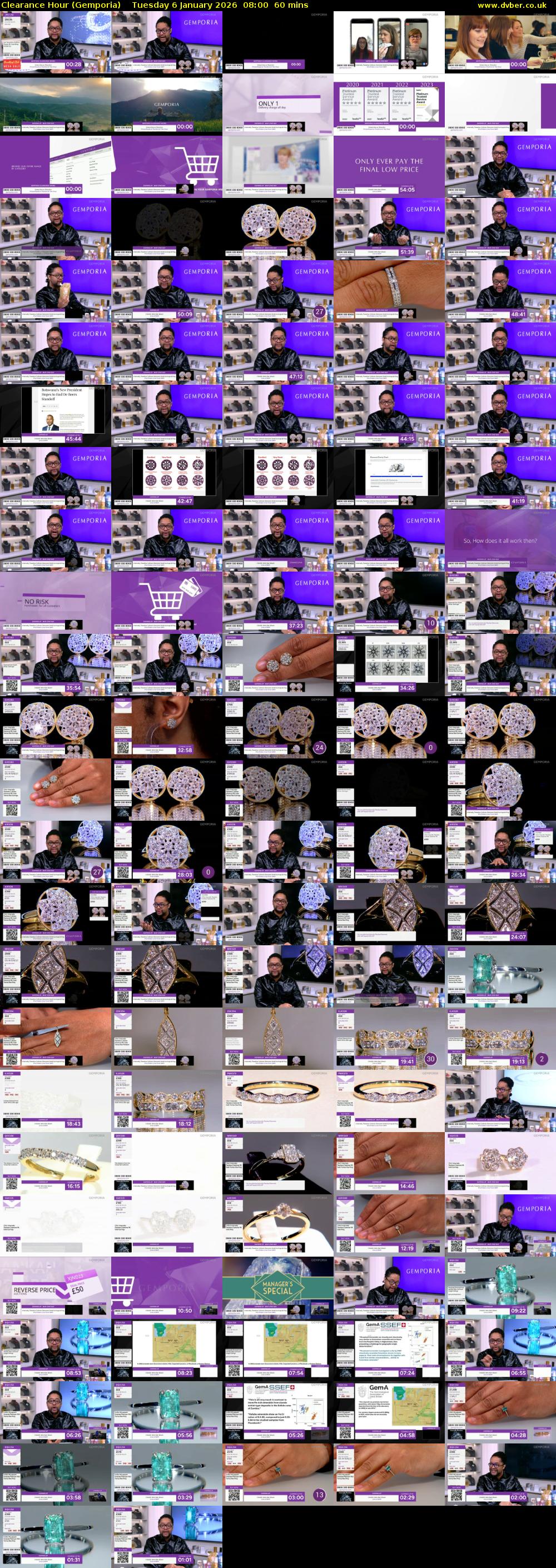 Clearance Hour (Gemporia) Tuesday 6 January 2026 08:00 - 09:00