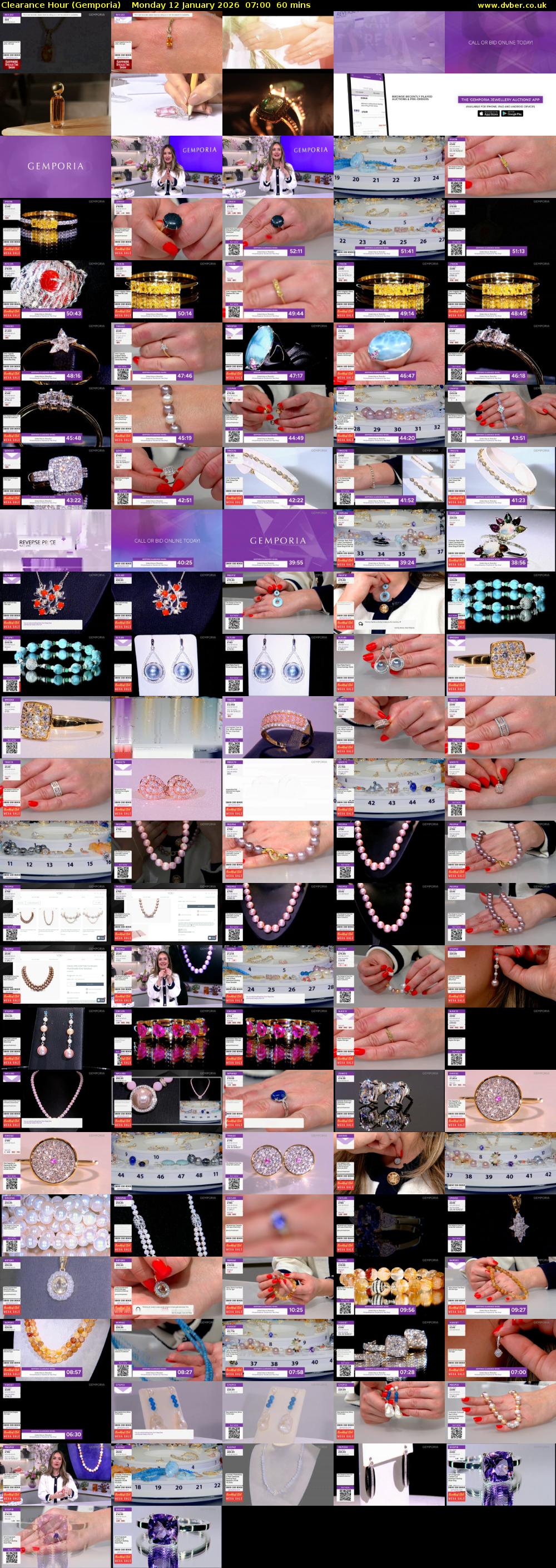 Clearance Hour (Gemporia) Monday 12 January 2026 07:00 - 08:00