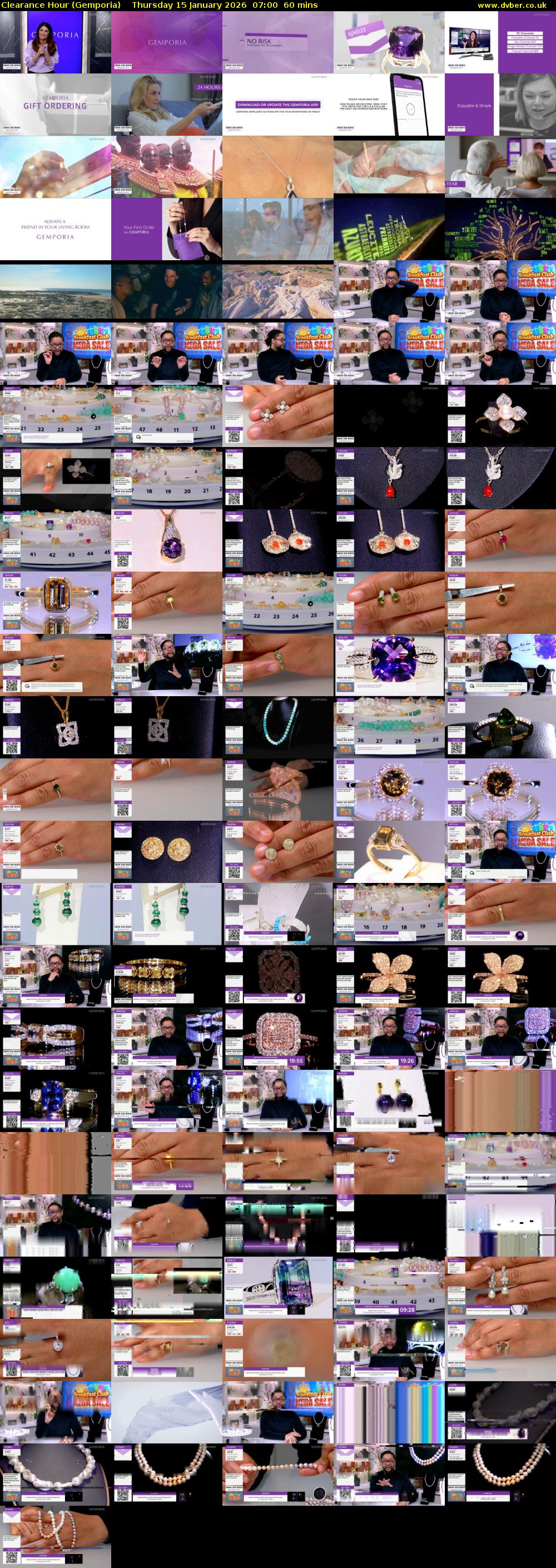 Clearance Hour (Gemporia) Thursday 15 January 2026 07:00 - 08:00