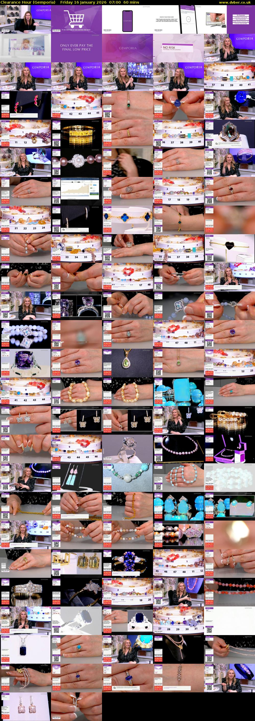 Clearance Hour (Gemporia) Friday 16 January 2026 07:00 - 08:00