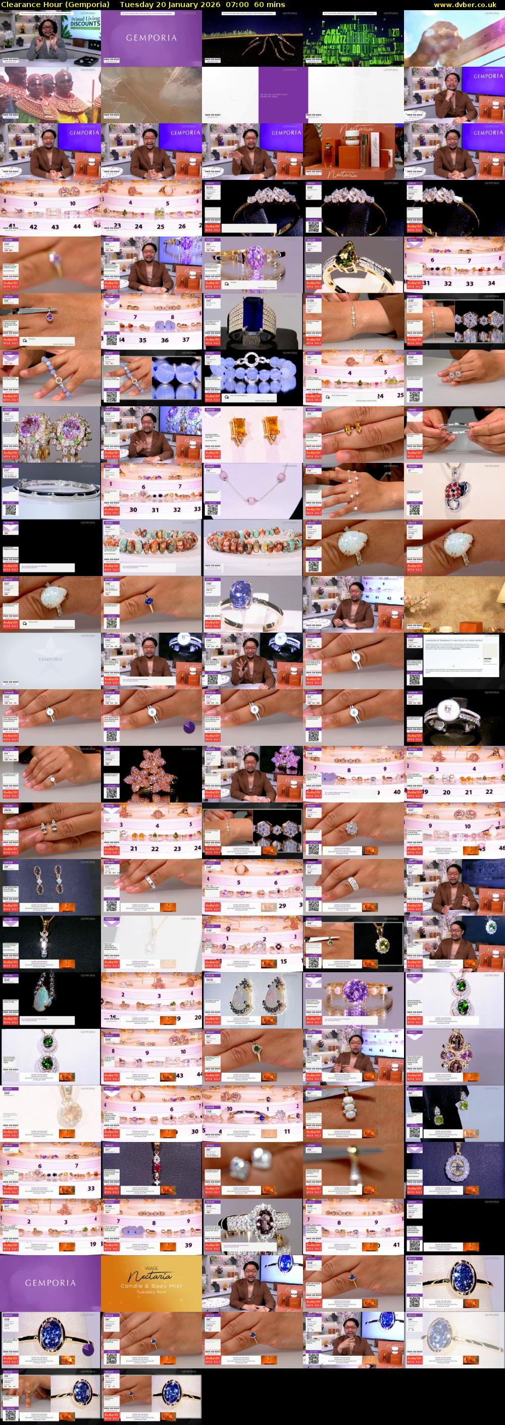 Clearance Hour (Gemporia) Tuesday 20 January 2026 07:00 - 08:00