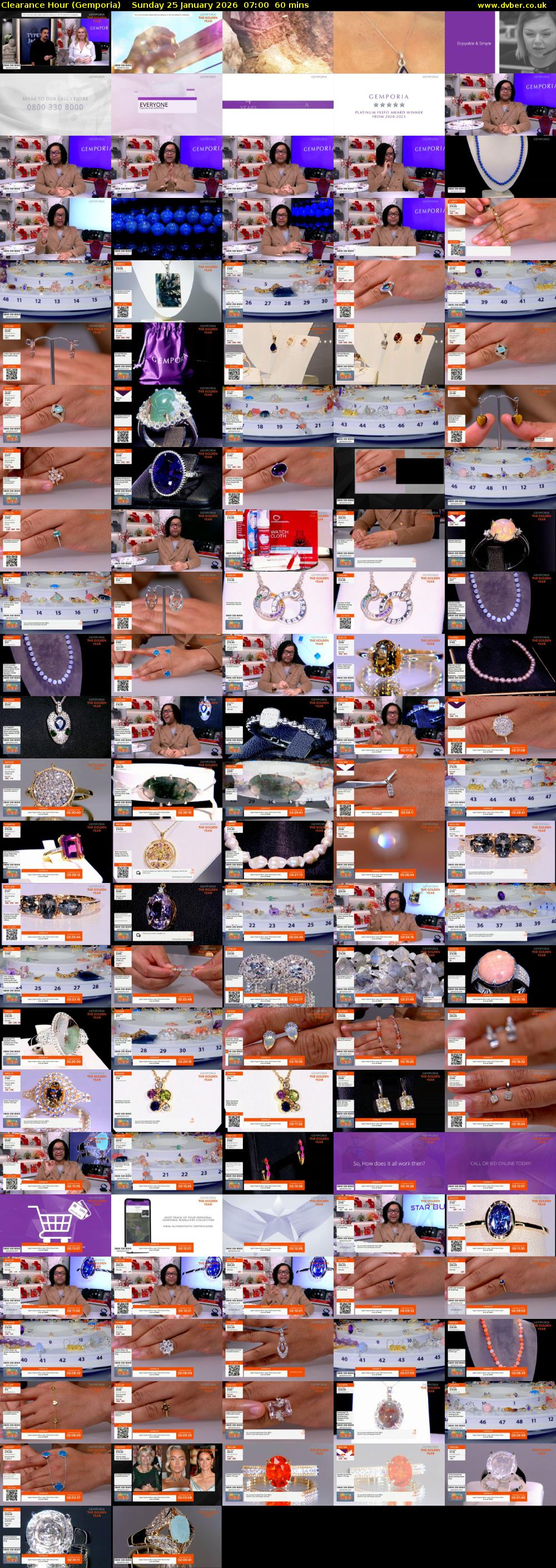 Clearance Hour (Gemporia) Sunday 25 January 2026 07:00 - 08:00