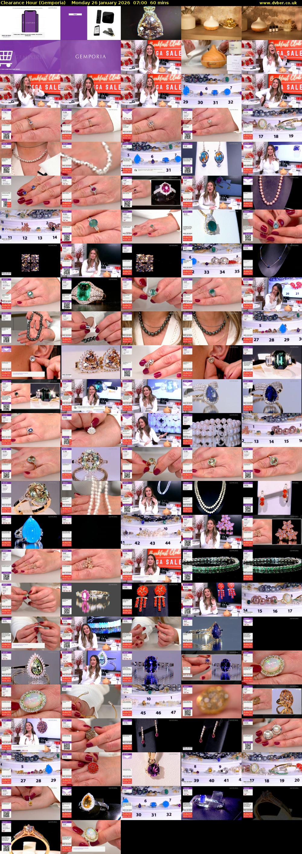Clearance Hour (Gemporia) Monday 26 January 2026 07:00 - 08:00