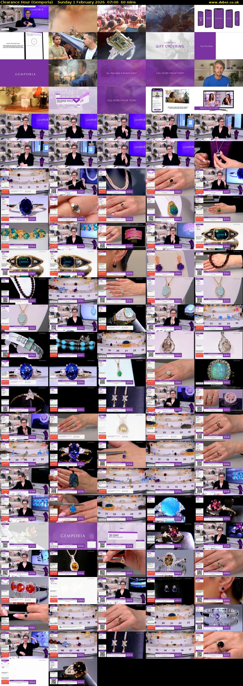 Clearance Hour (Gemporia) Sunday 1 February 2026 07:00 - 08:00