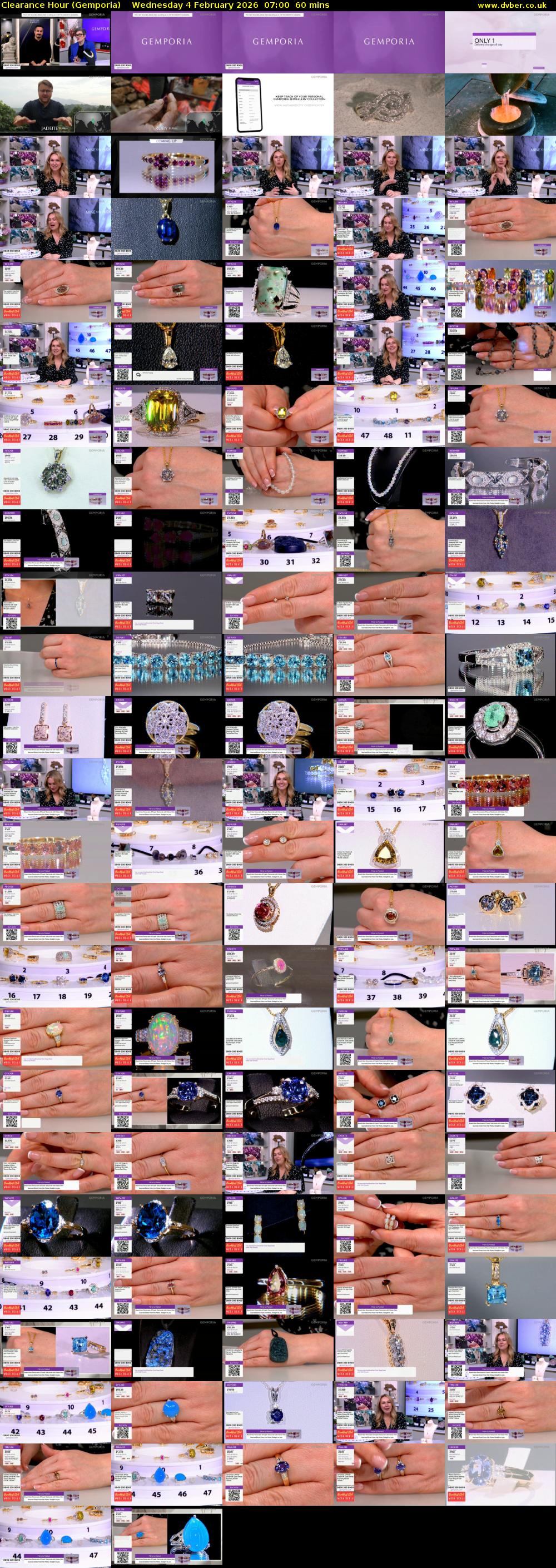 Clearance Hour (Gemporia) Wednesday 4 February 2026 07:00 - 08:00