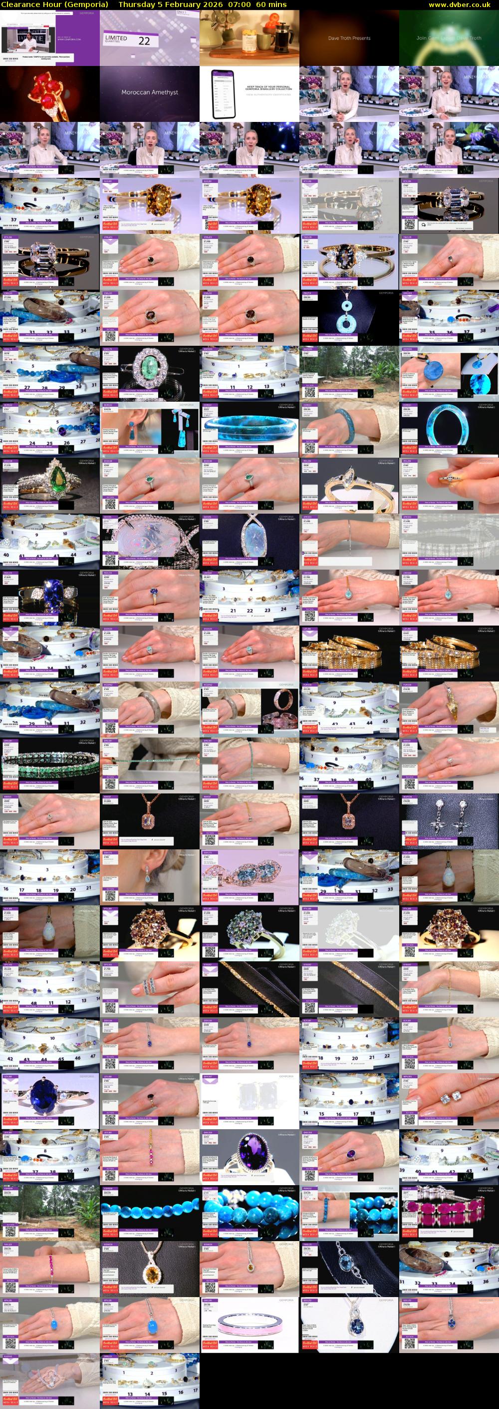 Clearance Hour (Gemporia) Thursday 5 February 2026 07:00 - 08:00