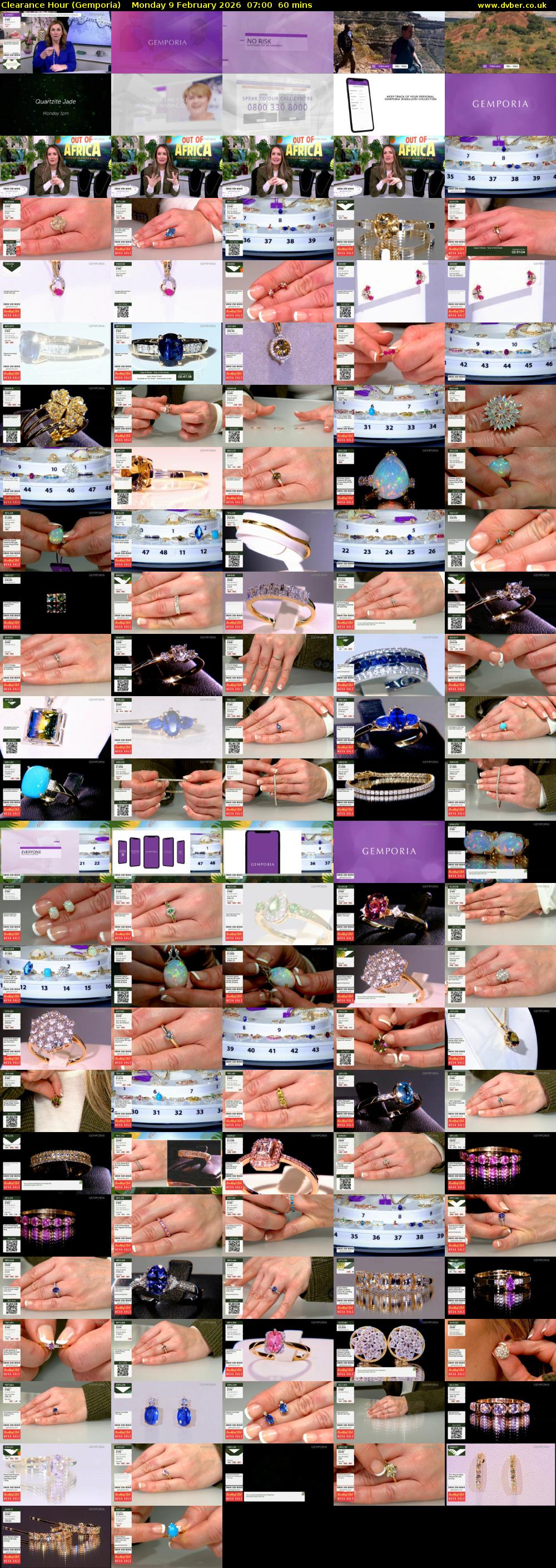 Clearance Hour (Gemporia) Monday 9 February 2026 07:00 - 08:00