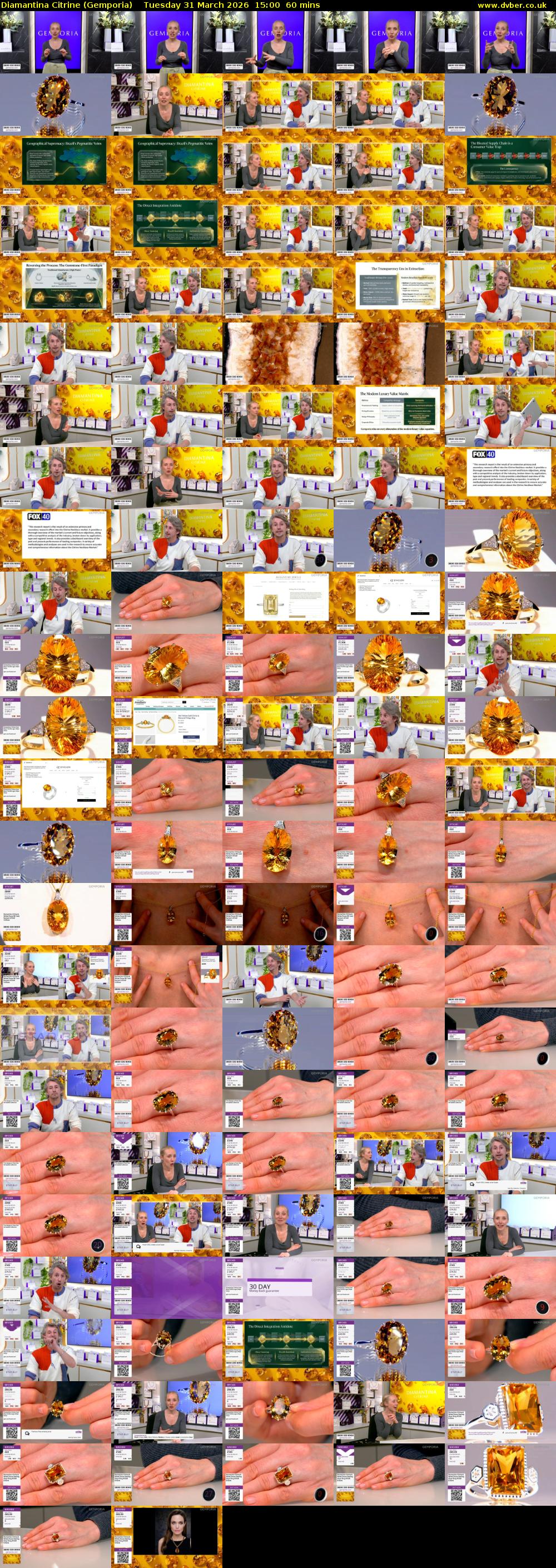 Diamantina Citrine (Gemporia) Tuesday 31 March 2026 15:00 - 16:00