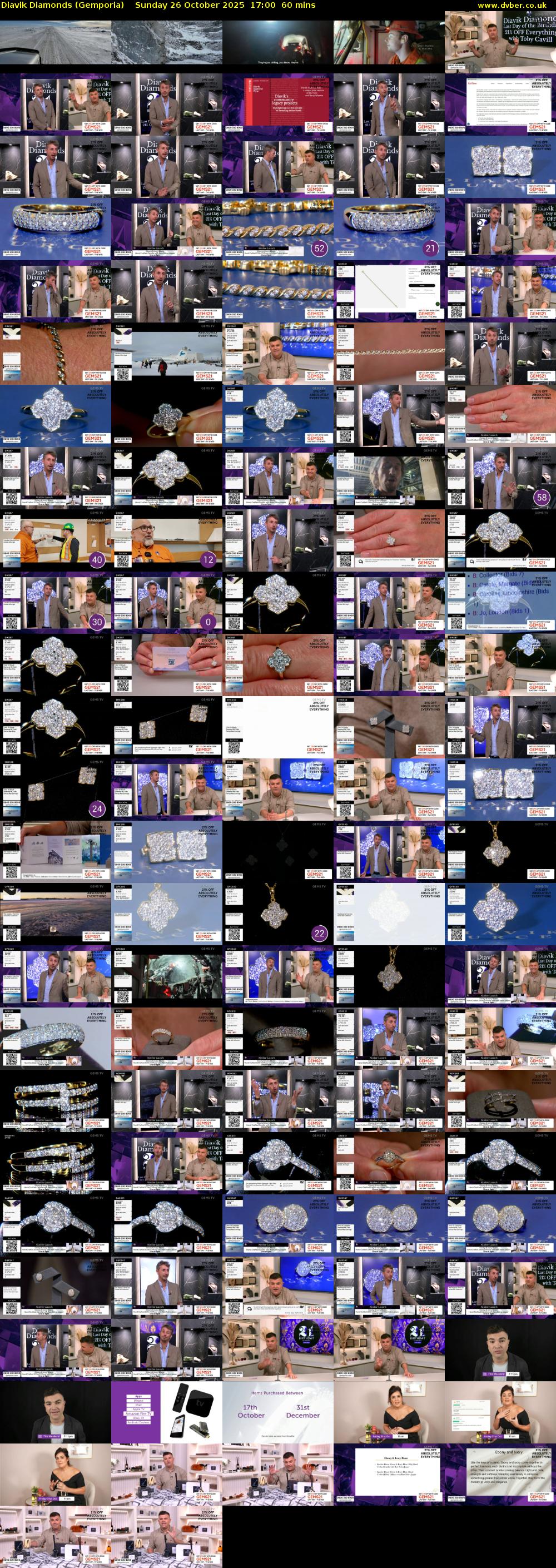 Diavik Diamonds (Gemporia) Sunday 26 October 2025 17:00 - 18:00