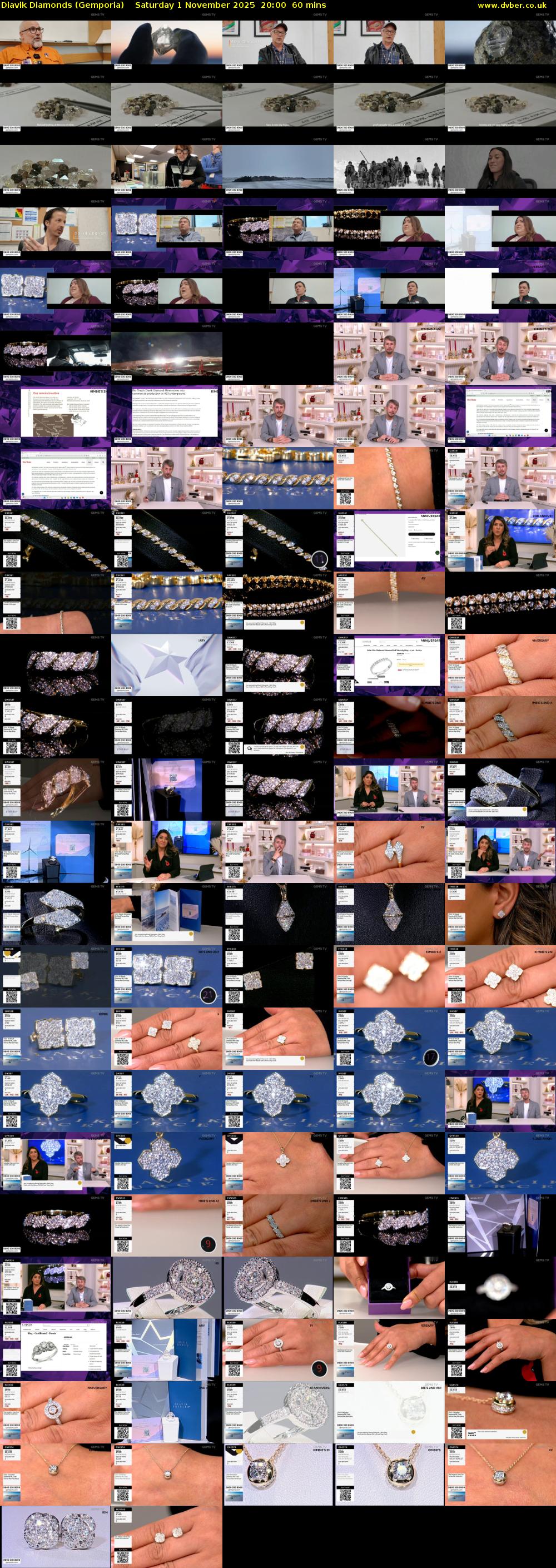 Diavik Diamonds (Gemporia) Saturday 1 November 2025 20:00 - 21:00