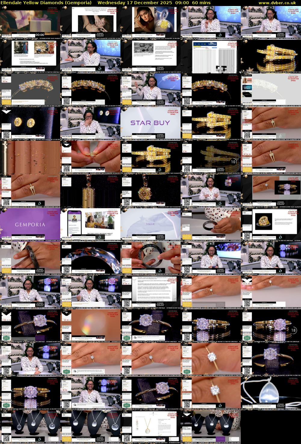 Ellendale Yellow Diamonds (Gemporia) Wednesday 17 December 2025 09:00 - 10:00