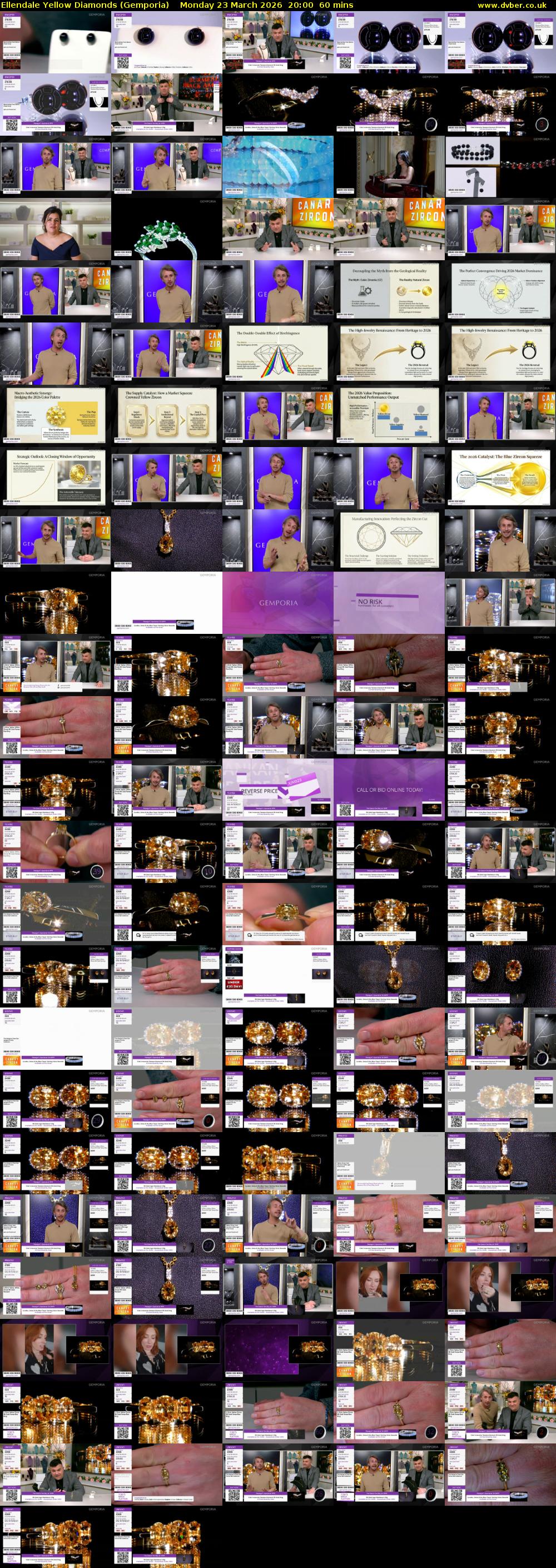 Ellendale Yellow Diamonds (Gemporia) Monday 23 March 2026 20:00 - 21:00