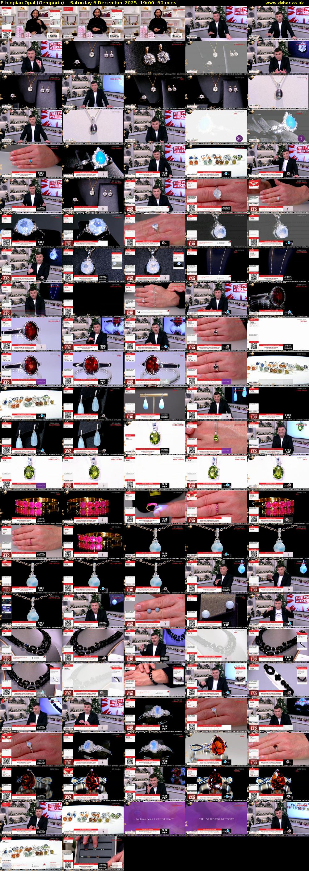 Ethiopian Opal (Gemporia) Saturday 6 December 2025 19:00 - 20:00