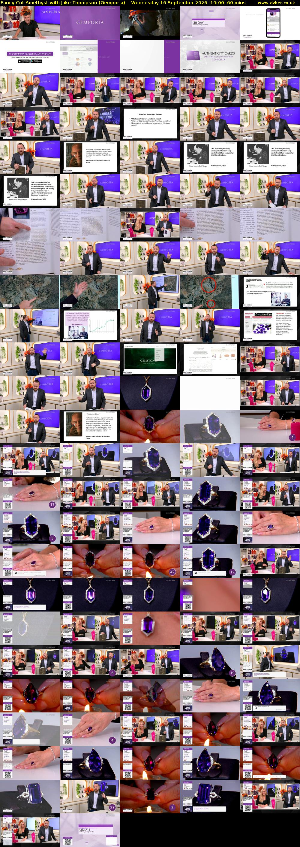 Fancy Cut Amethyst with Jake Thompson (Gemporia) Wednesday 16 September 2026 19:00 - 20:00