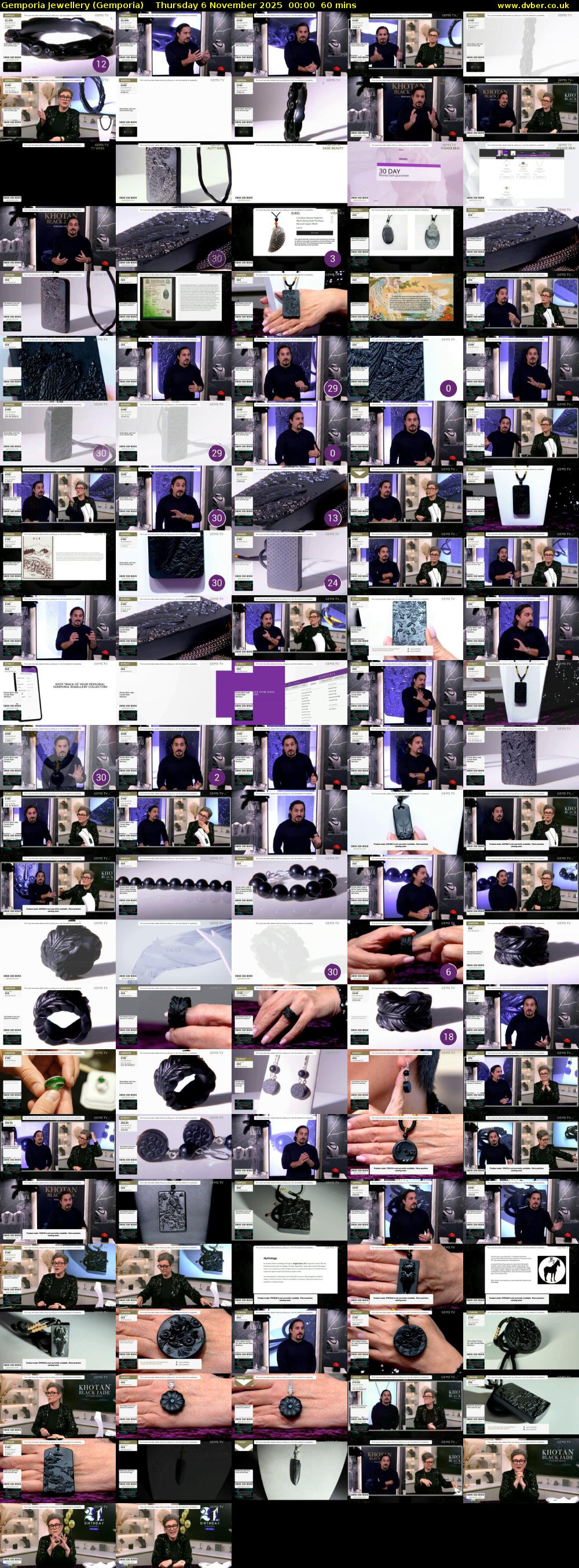 Gemporia Jewellery (Gemporia) Thursday 6 November 2025 00:00 - 01:00