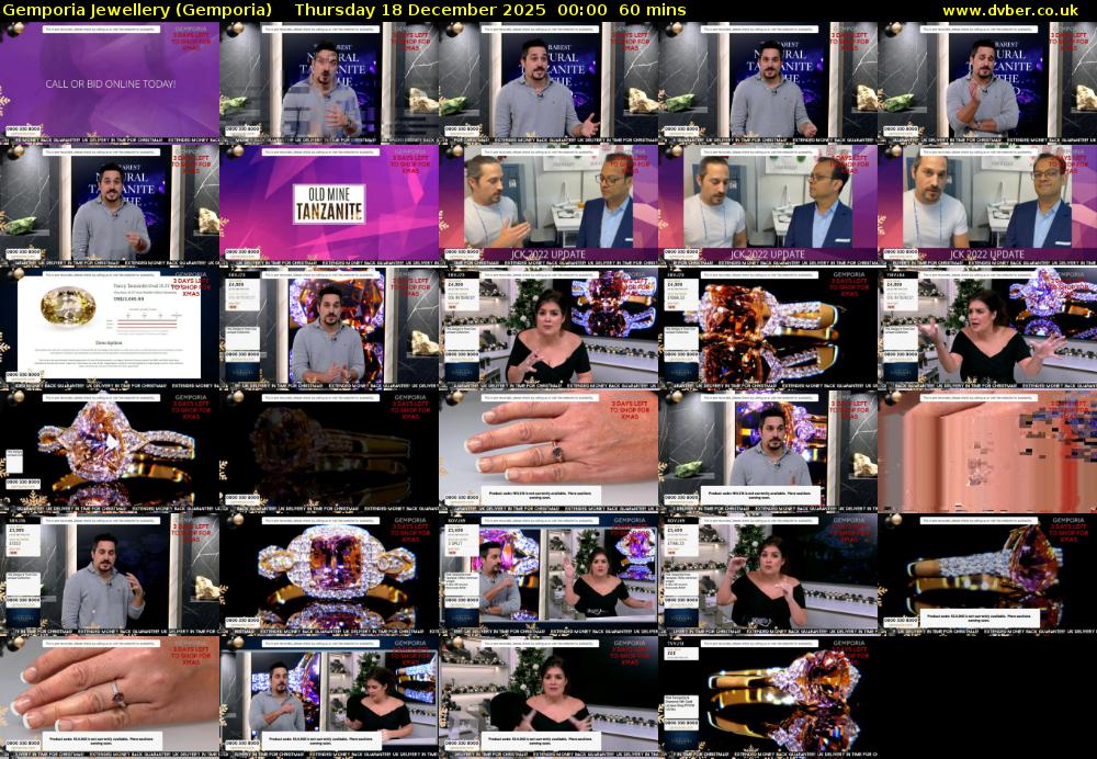 Gemporia Jewellery (Gemporia) Thursday 18 December 2025 00:00 - 01:00