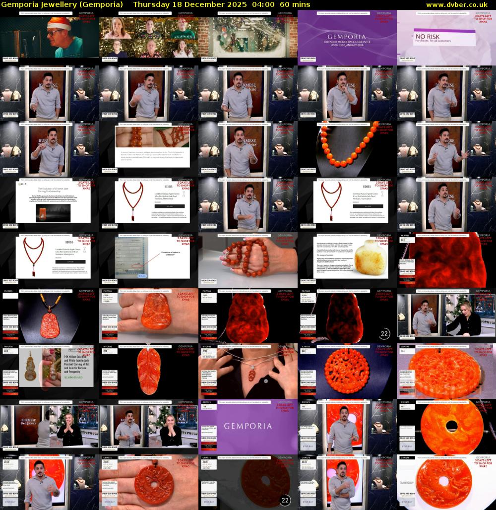 Gemporia Jewellery (Gemporia) Thursday 18 December 2025 04:00 - 05:00