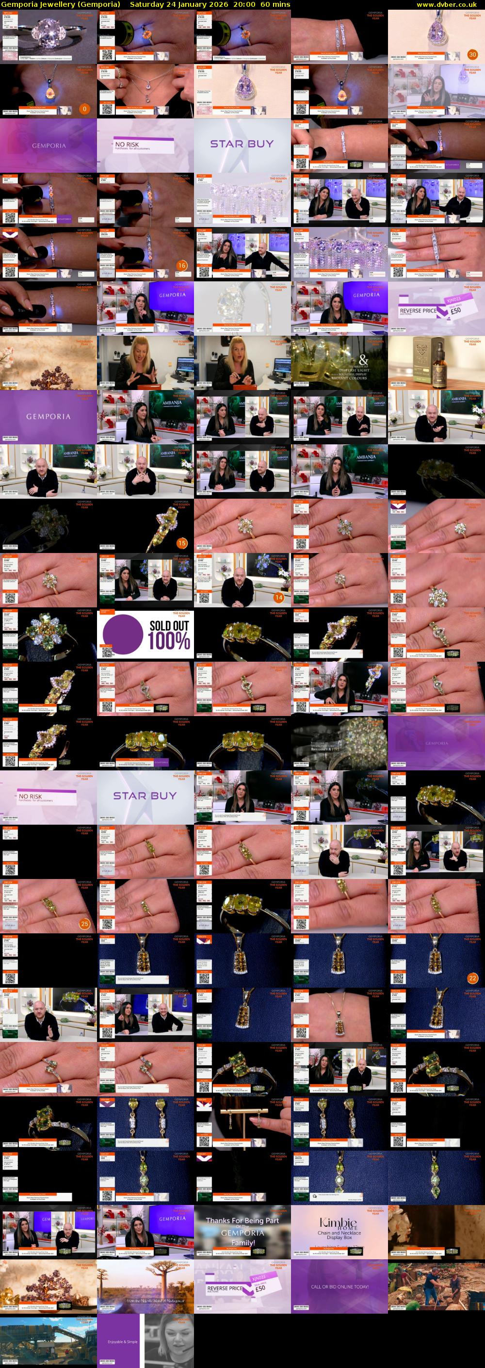 Gemporia Jewellery (Gemporia) Saturday 24 January 2026 20:00 - 21:00