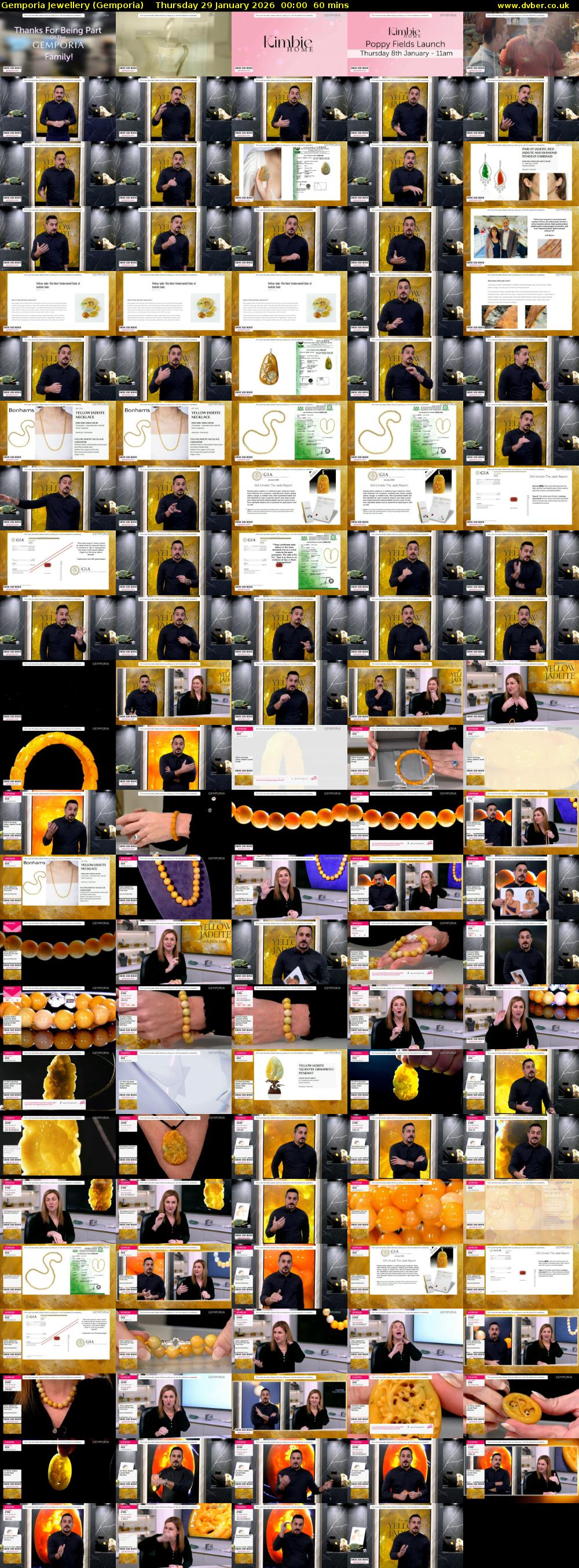 Gemporia Jewellery (Gemporia) Thursday 29 January 2026 00:00 - 01:00