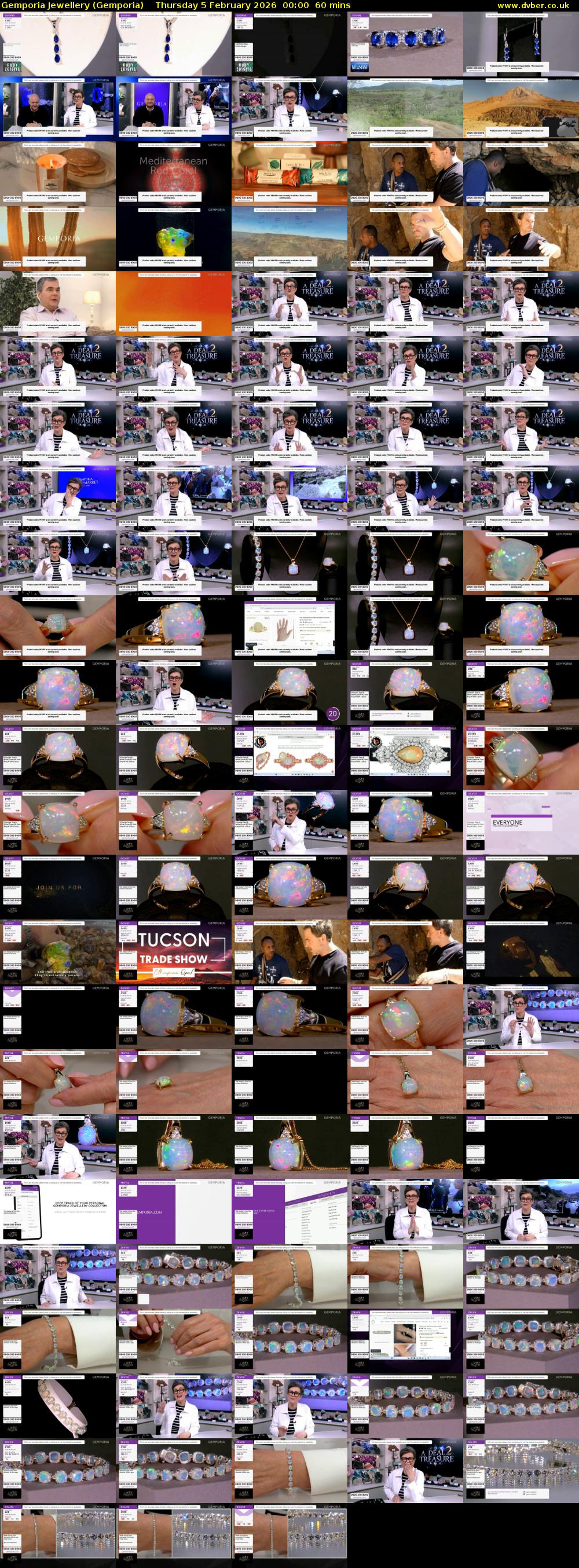 Gemporia Jewellery (Gemporia) Thursday 5 February 2026 00:00 - 01:00