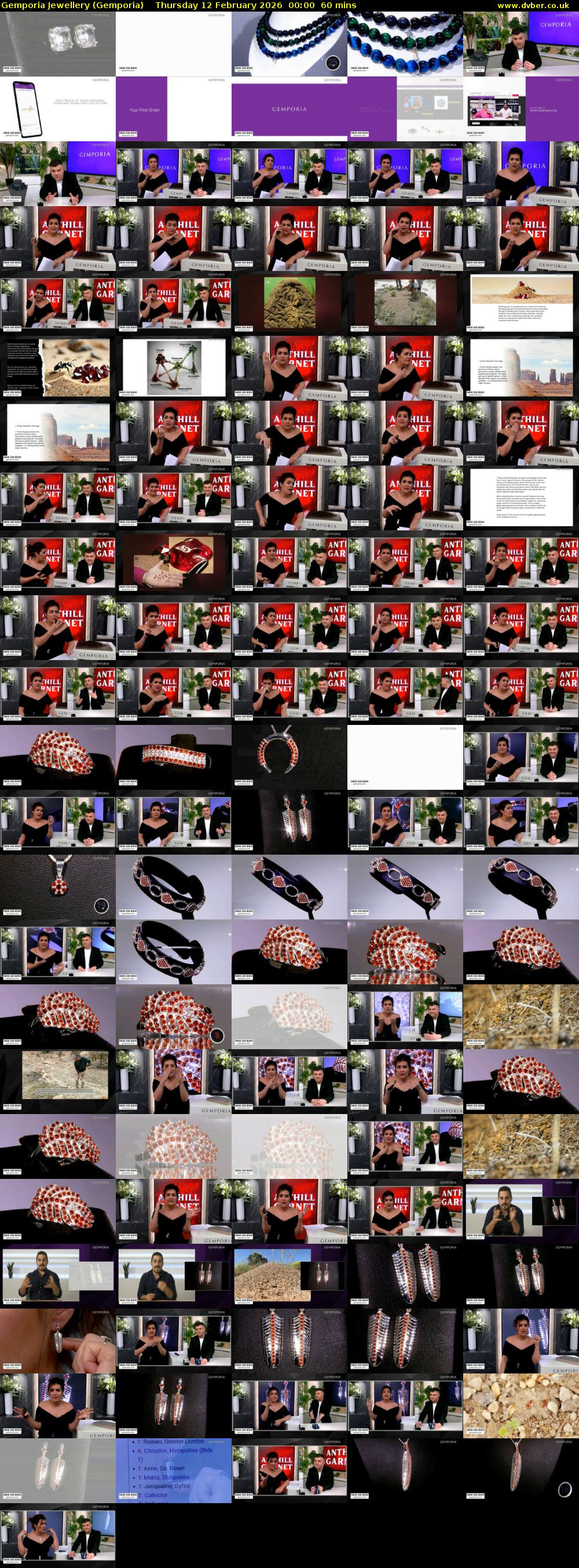 Gemporia Jewellery (Gemporia) Thursday 12 February 2026 00:00 - 01:00