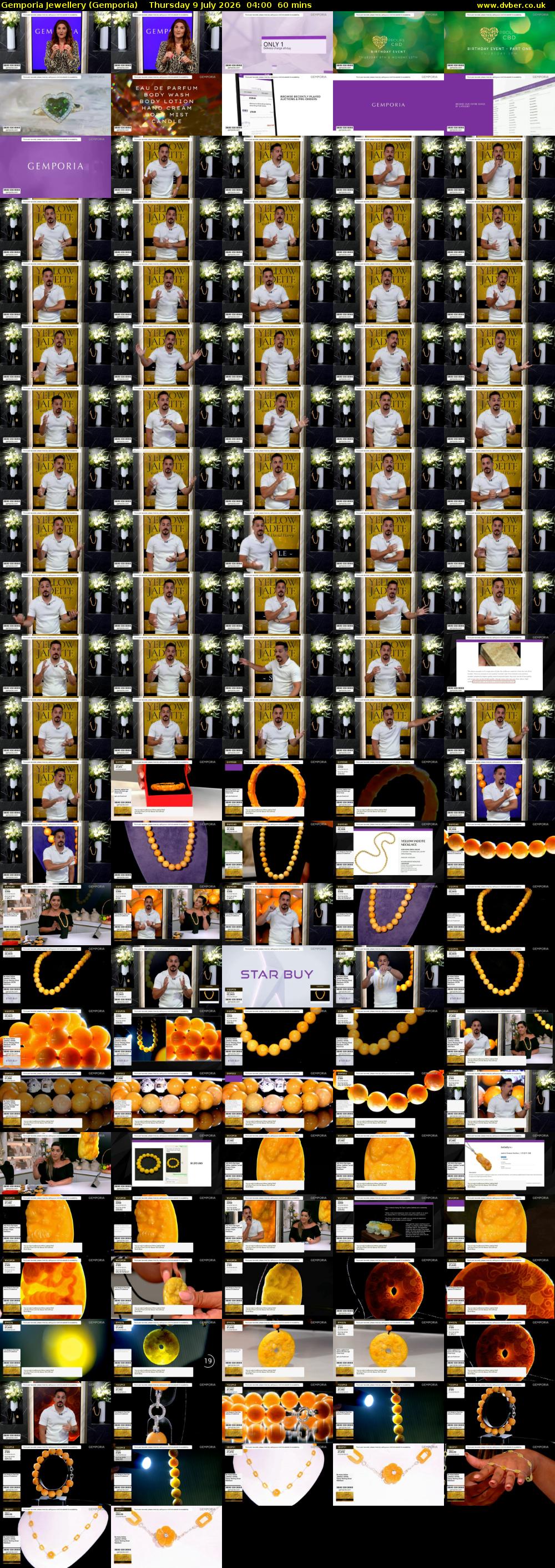 Gemporia Jewellery (Gemporia) Thursday 9 July 2026 04:00 - 05:00