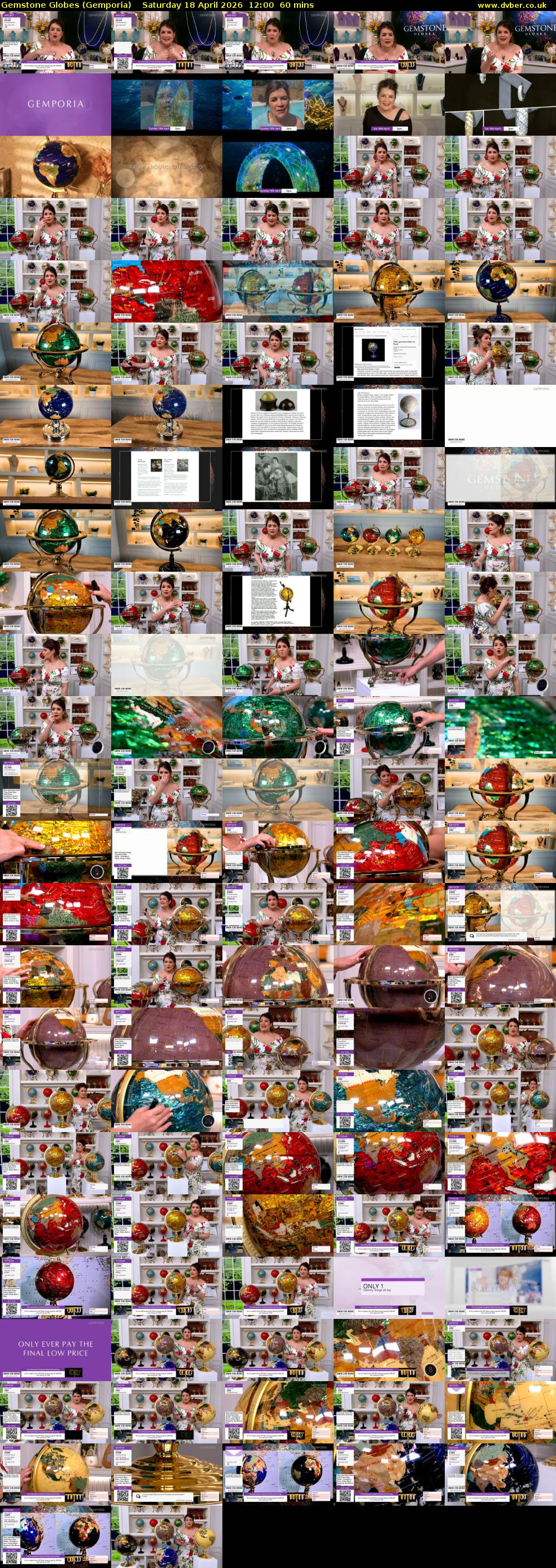 Gemstone Globes (Gemporia) Saturday 18 April 2026 12:00 - 13:00