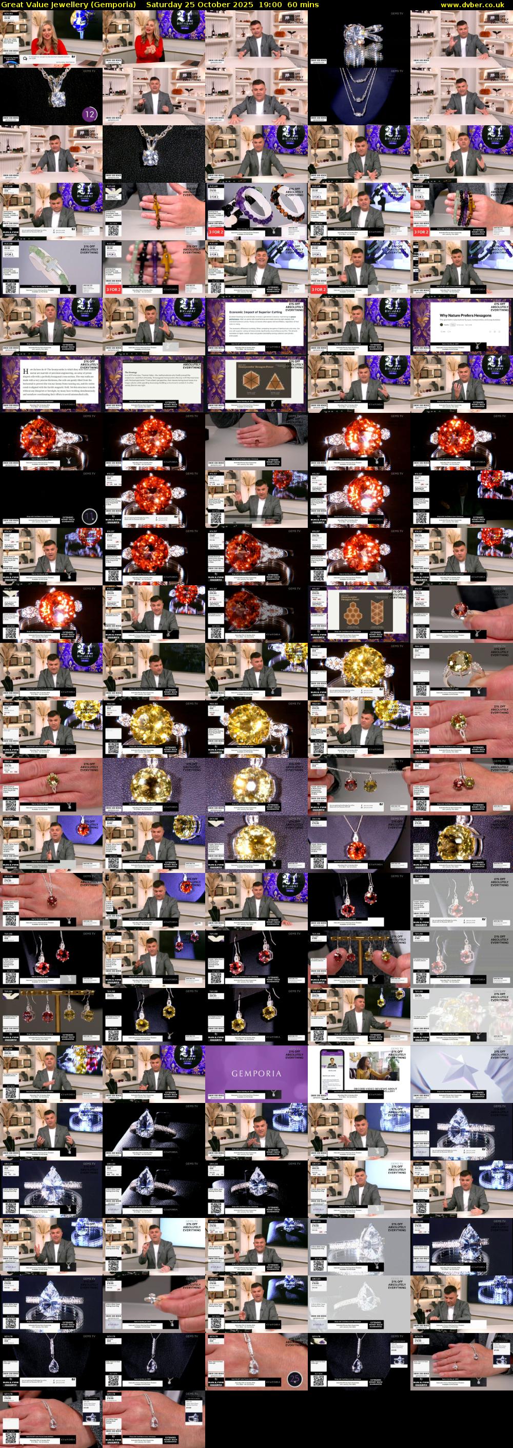 Great Value Jewellery (Gemporia) Saturday 25 October 2025 19:00 - 20:00