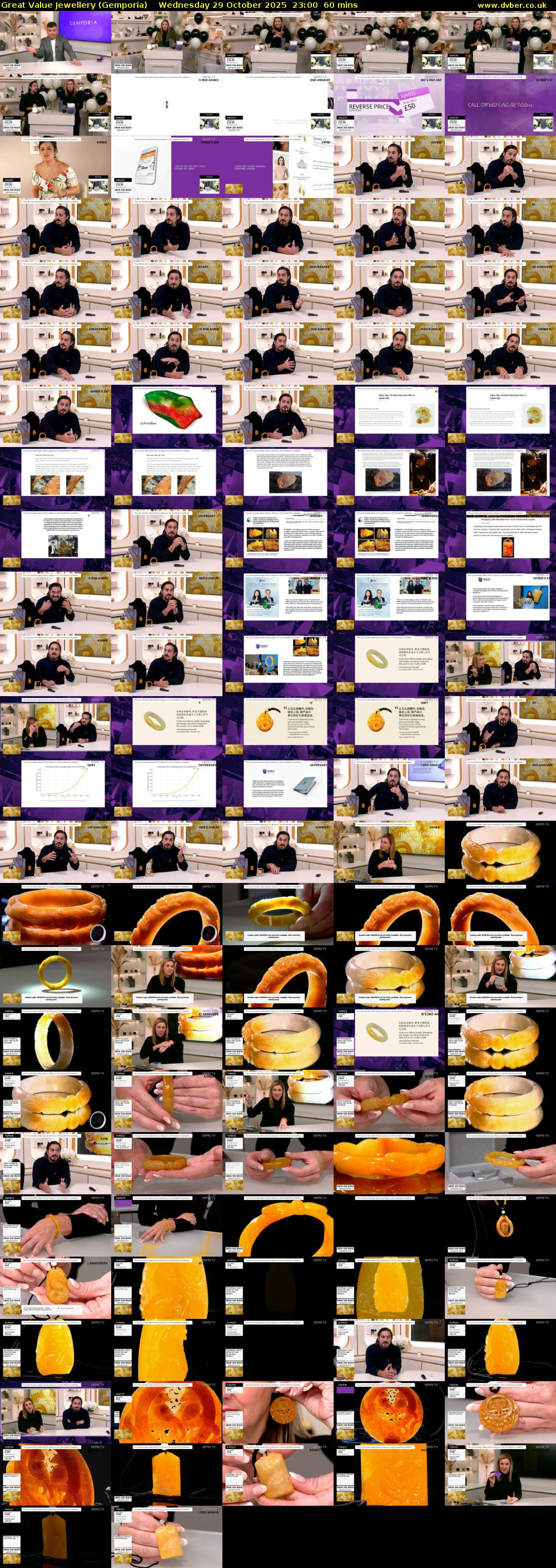 Great Value Jewellery (Gemporia) Wednesday 29 October 2025 23:00 - 00:00