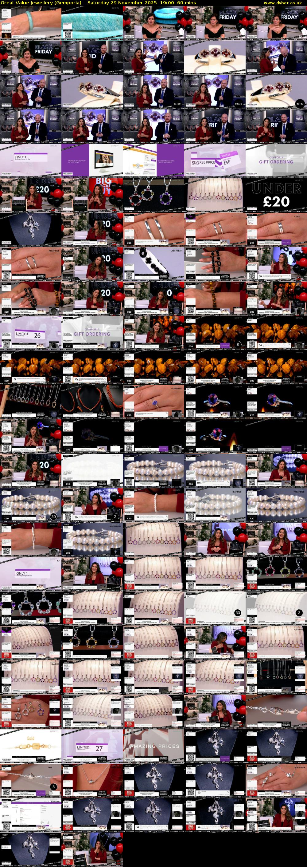 Great Value Jewellery (Gemporia) Saturday 29 November 2025 19:00 - 20:00