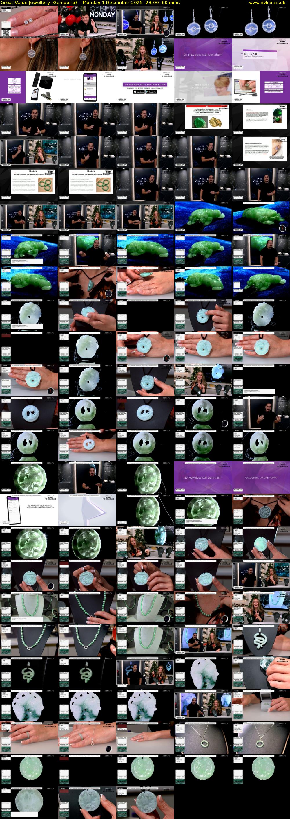 Great Value Jewellery (Gemporia) Monday 1 December 2025 23:00 - 00:00