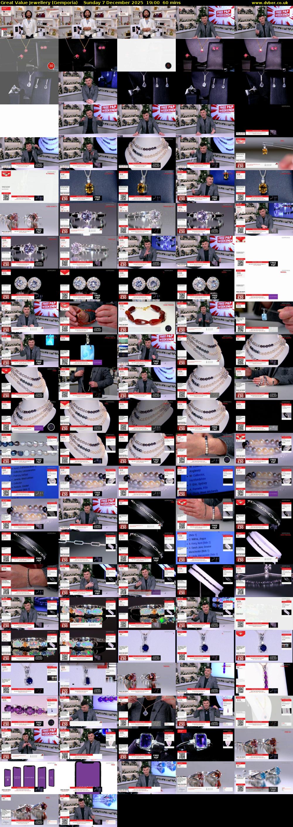 Great Value Jewellery (Gemporia) Sunday 7 December 2025 19:00 - 20:00