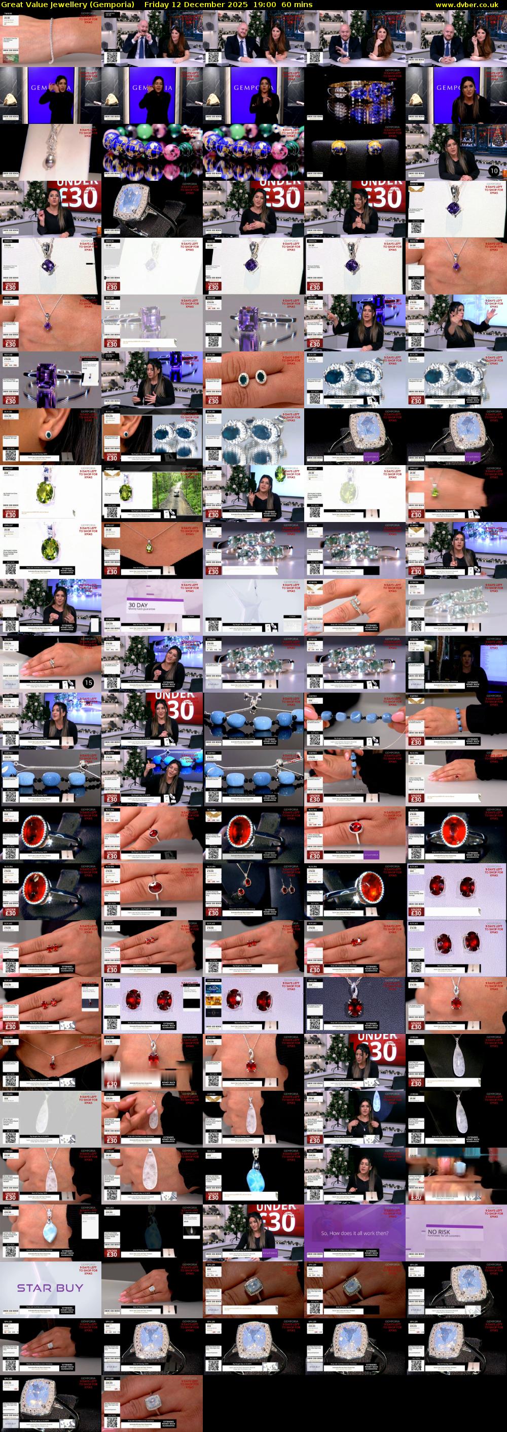 Great Value Jewellery (Gemporia) Friday 12 December 2025 19:00 - 20:00