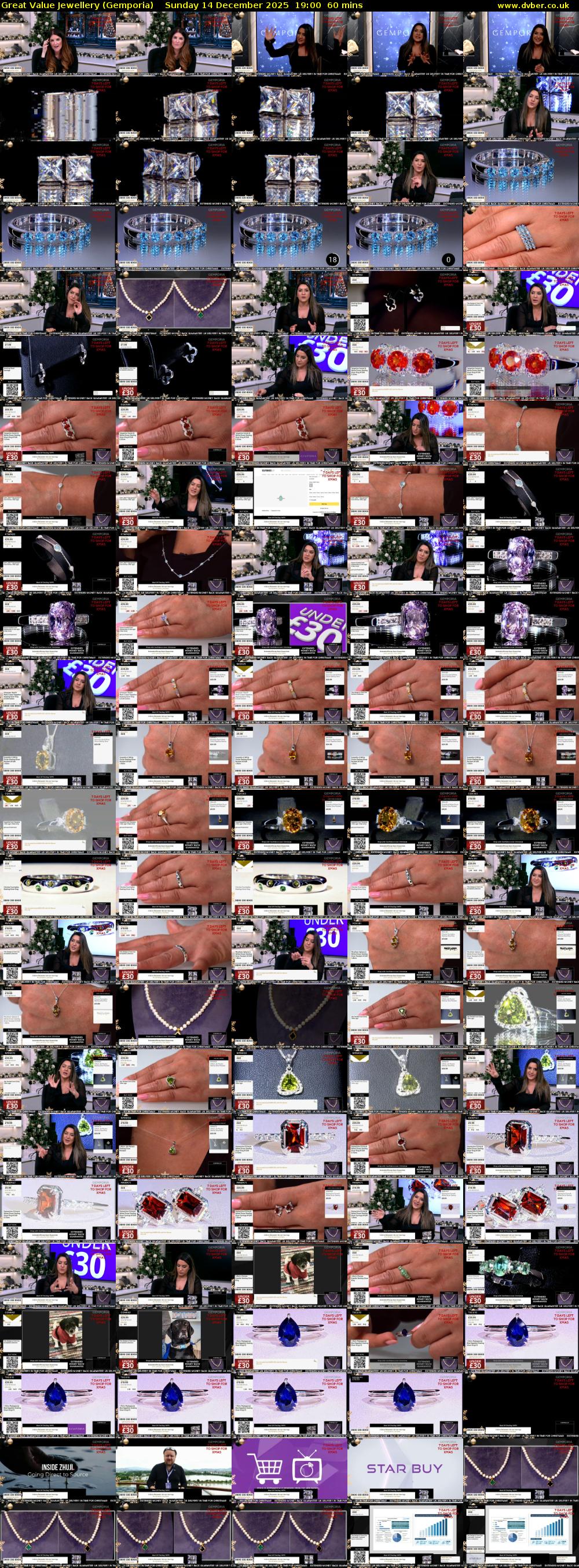 Great Value Jewellery (Gemporia) Sunday 14 December 2025 19:00 - 20:00