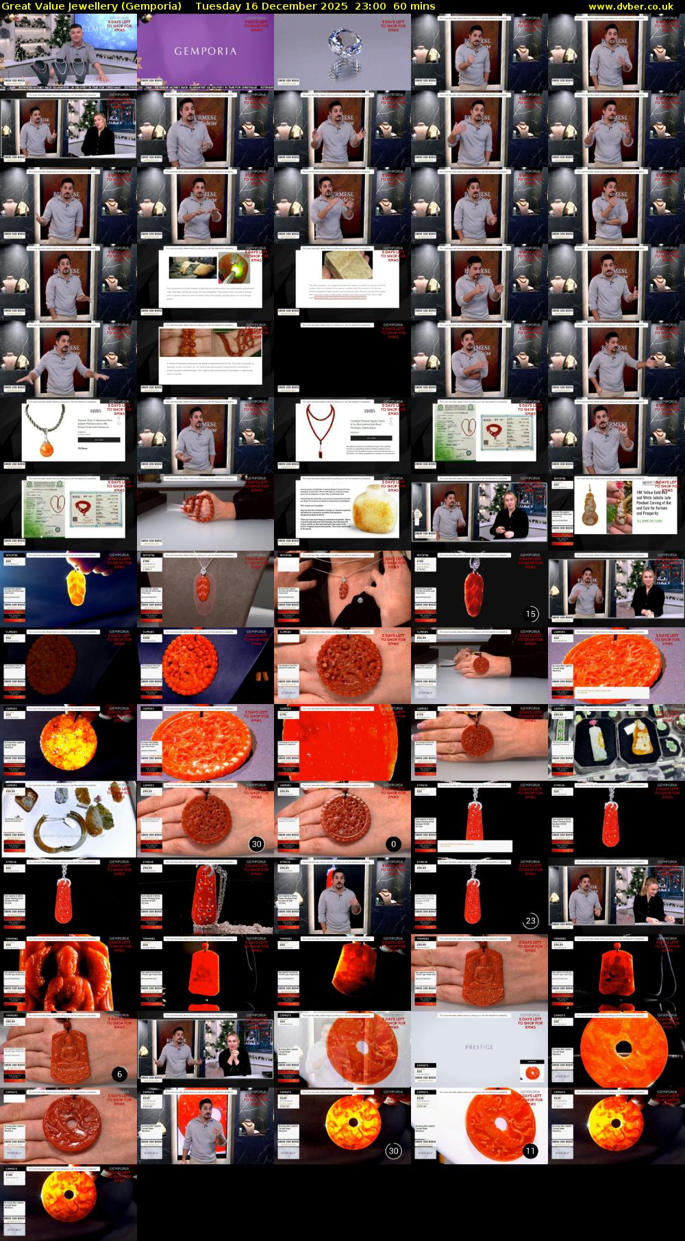 Great Value Jewellery (Gemporia) Tuesday 16 December 2025 23:00 - 00:00