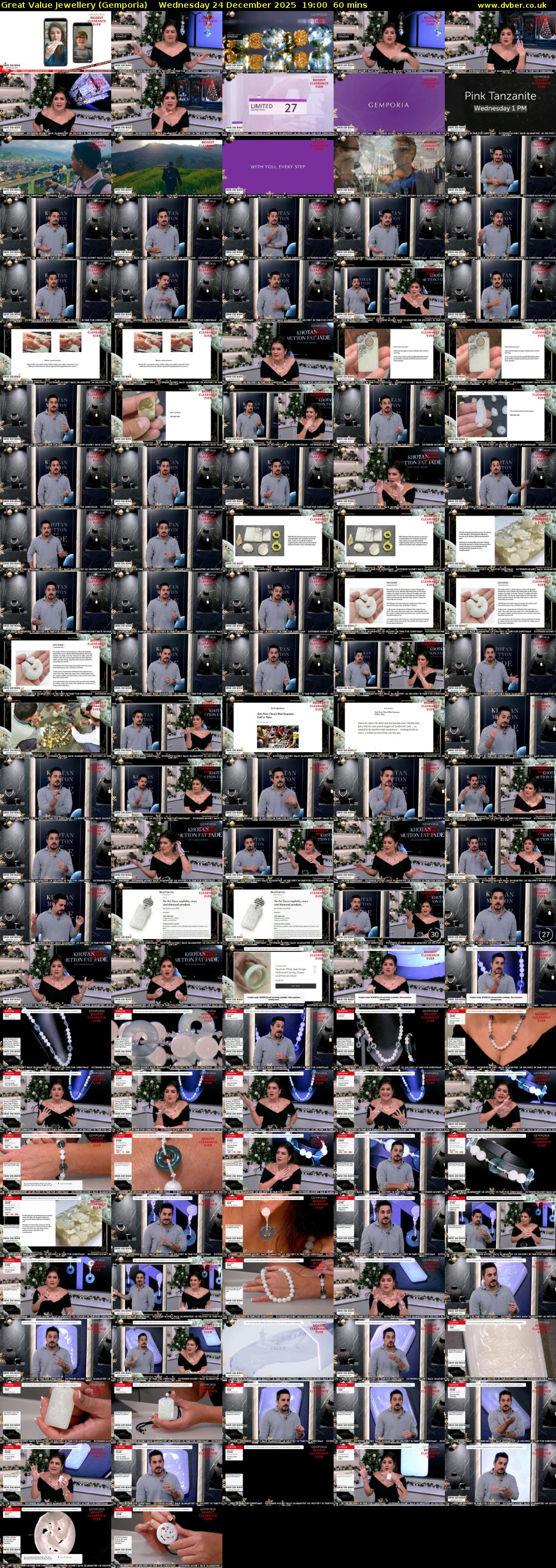 Great Value Jewellery (Gemporia) Wednesday 24 December 2025 19:00 - 20:00