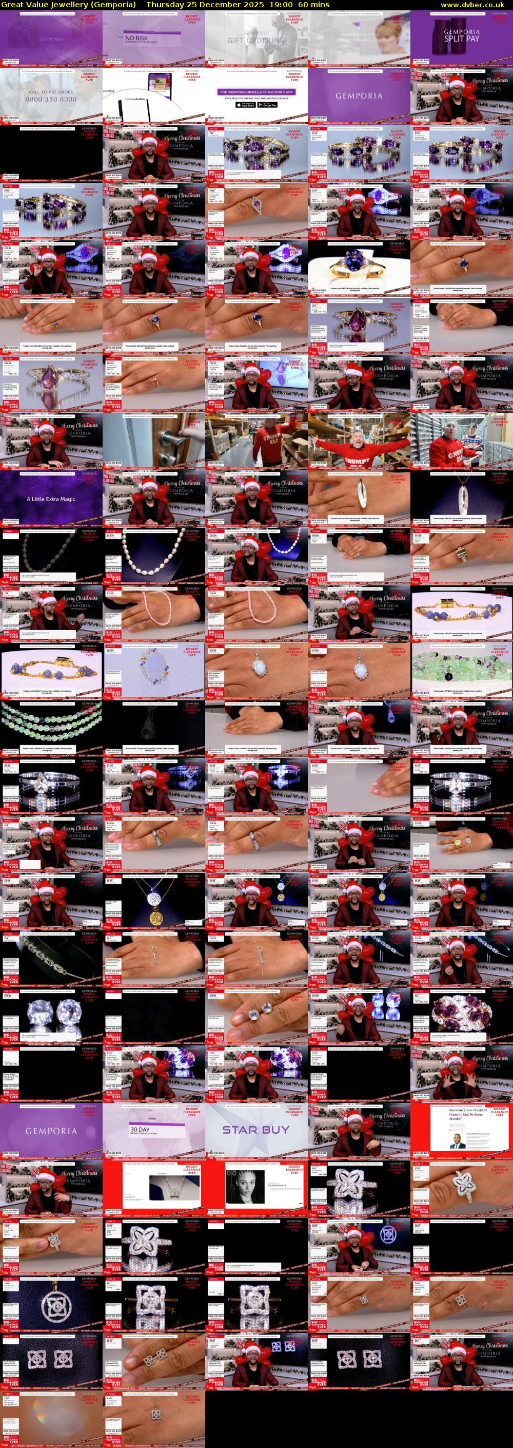 Great Value Jewellery (Gemporia) Thursday 25 December 2025 19:00 - 20:00