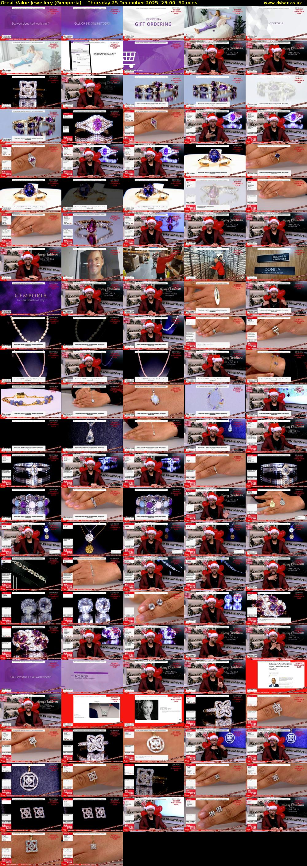 Great Value Jewellery (Gemporia) Thursday 25 December 2025 23:00 - 00:00