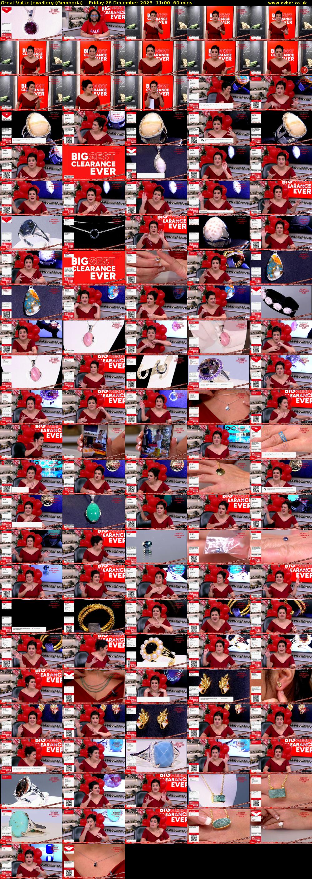 Great Value Jewellery (Gemporia) Friday 26 December 2025 11:00 - 12:00