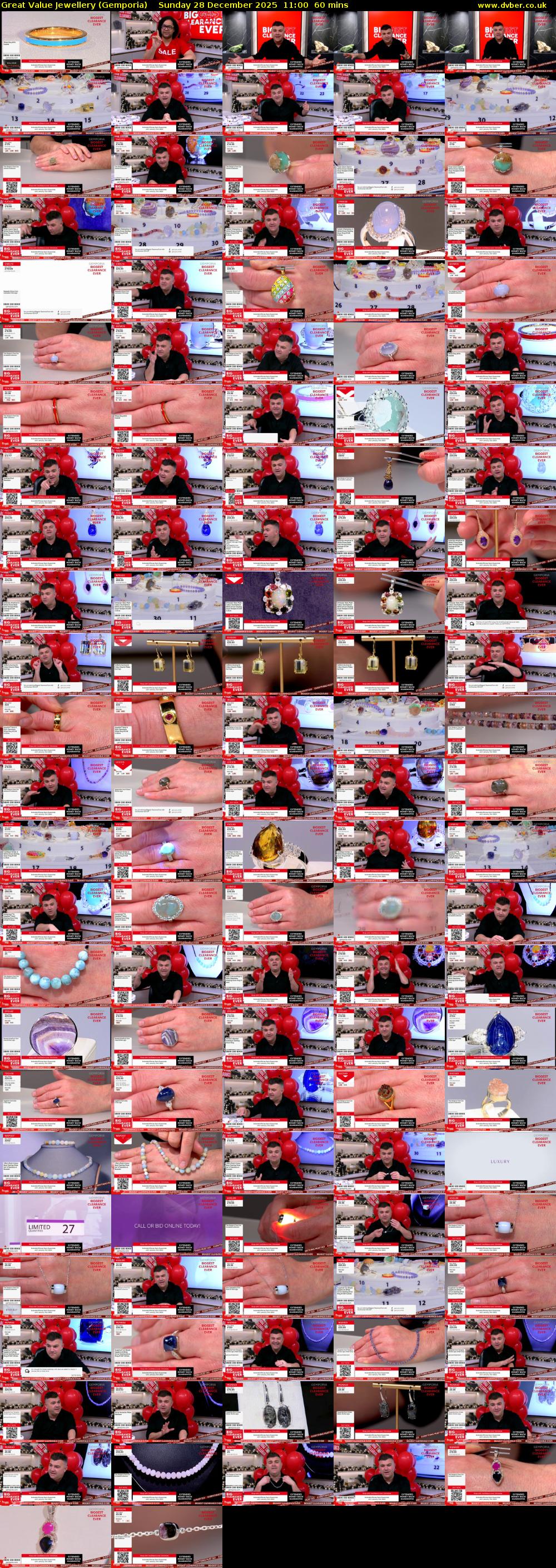 Great Value Jewellery (Gemporia) Sunday 28 December 2025 11:00 - 12:00