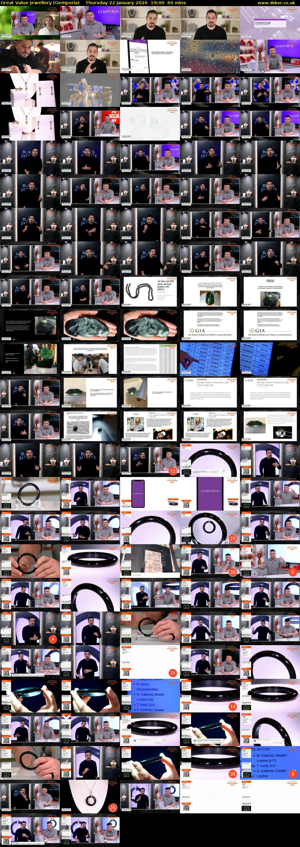 Great Value Jewellery (Gemporia) Thursday 22 January 2026 19:00 - 20:00