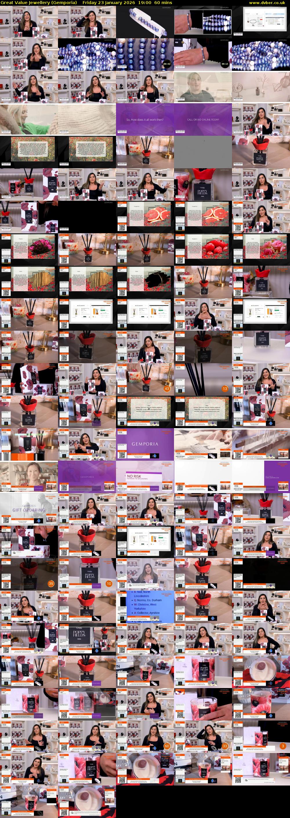 Great Value Jewellery (Gemporia) Friday 23 January 2026 19:00 - 20:00