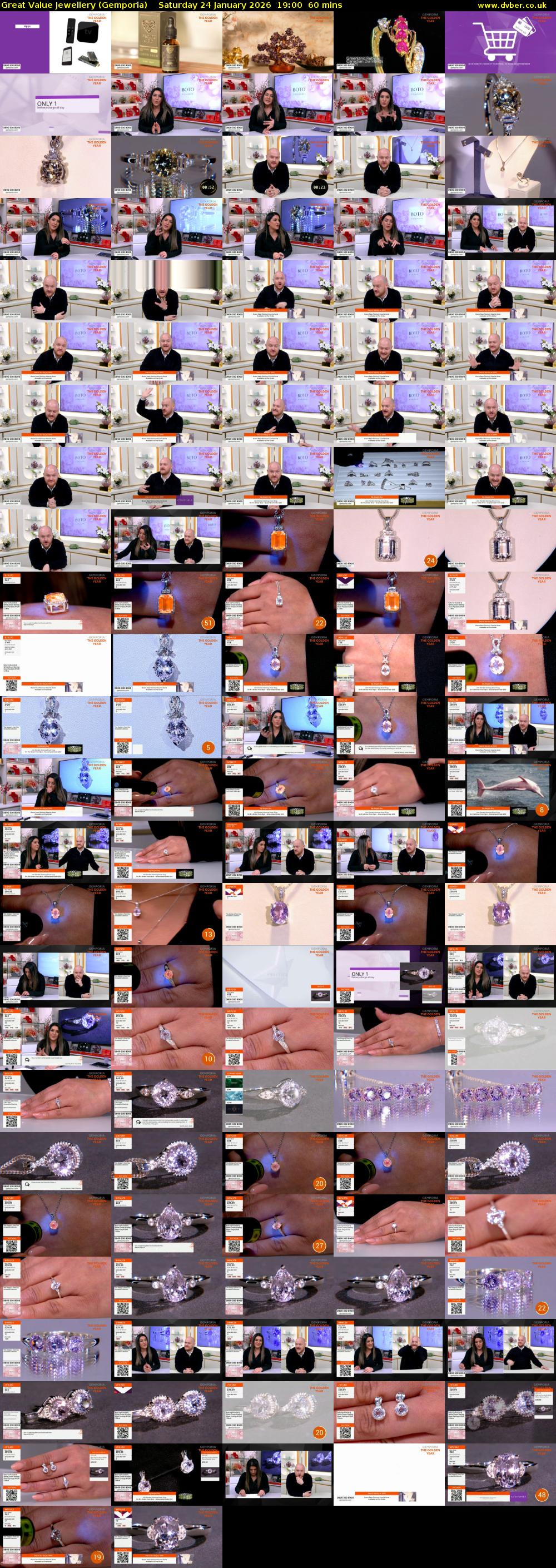 Great Value Jewellery (Gemporia) Saturday 24 January 2026 19:00 - 20:00