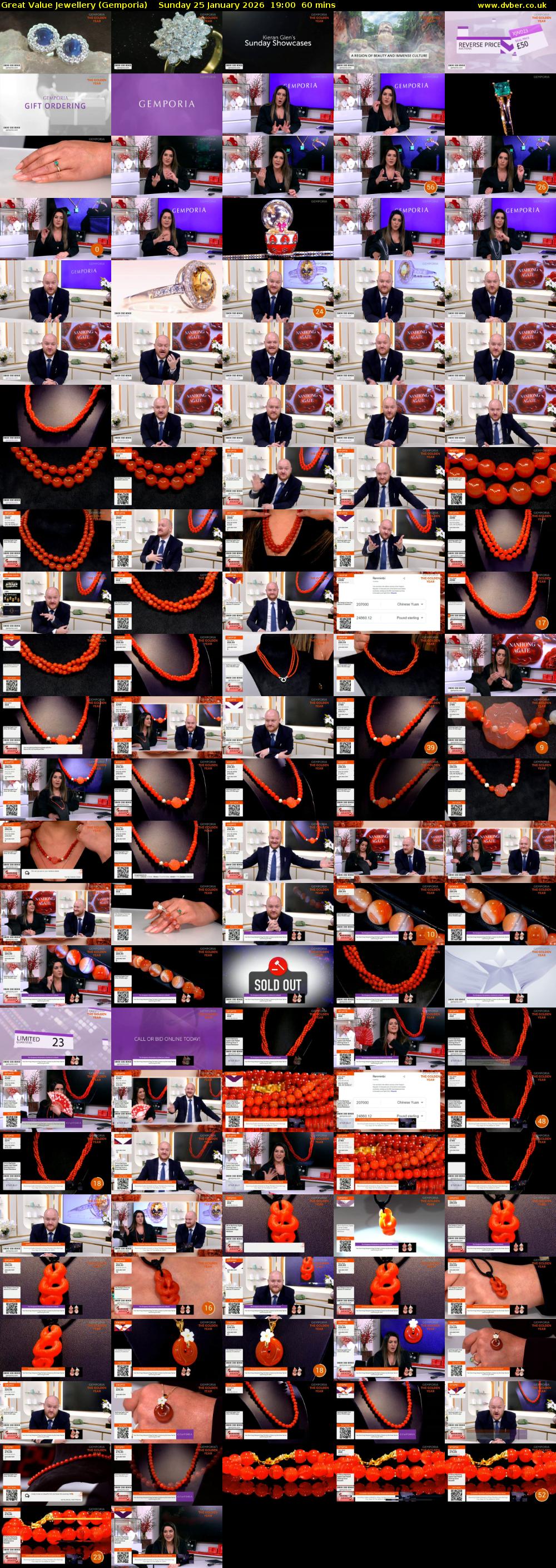 Great Value Jewellery (Gemporia) Sunday 25 January 2026 19:00 - 20:00