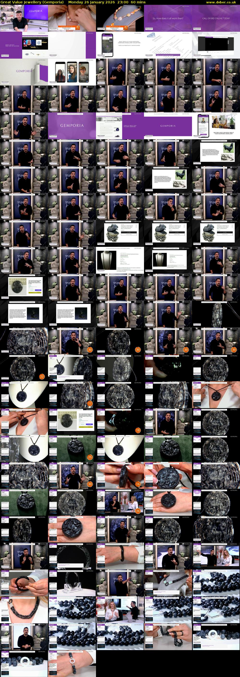 Great Value Jewellery (Gemporia) Monday 26 January 2026 23:00 - 00:00