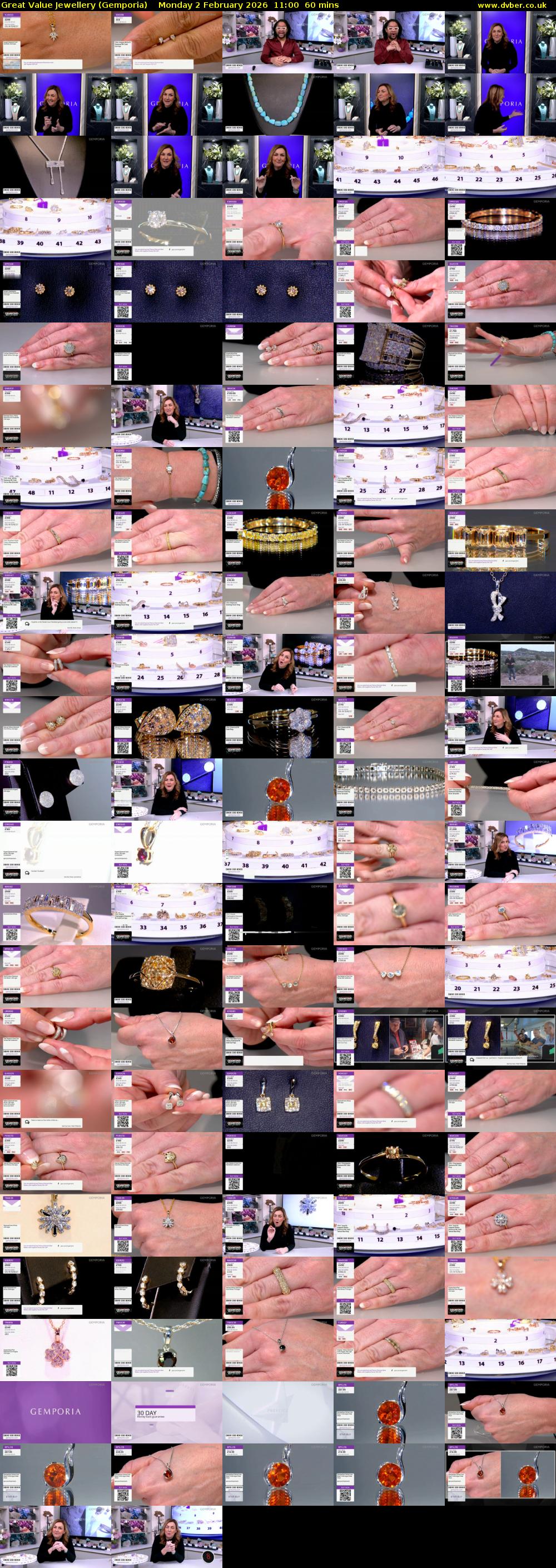 Great Value Jewellery (Gemporia) Monday 2 February 2026 11:00 - 12:00